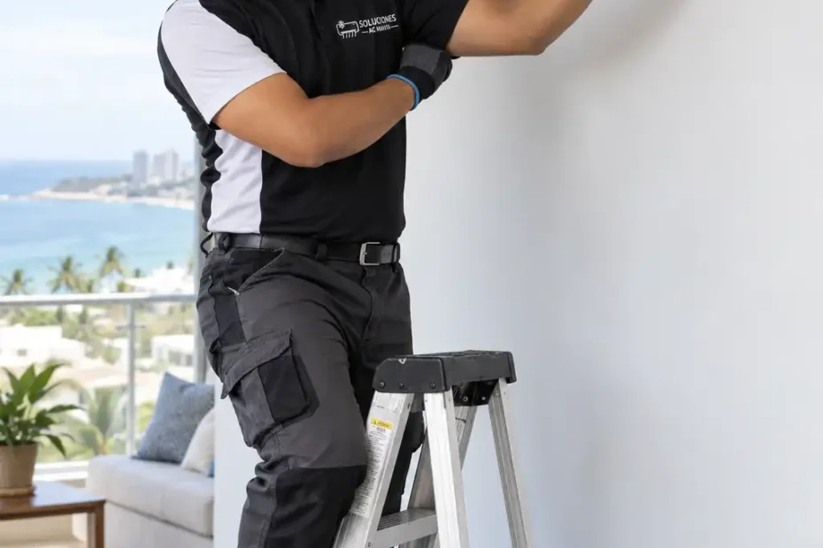 Instalacion profesional de aire acondicionado realizada por Soluciones AC Manta